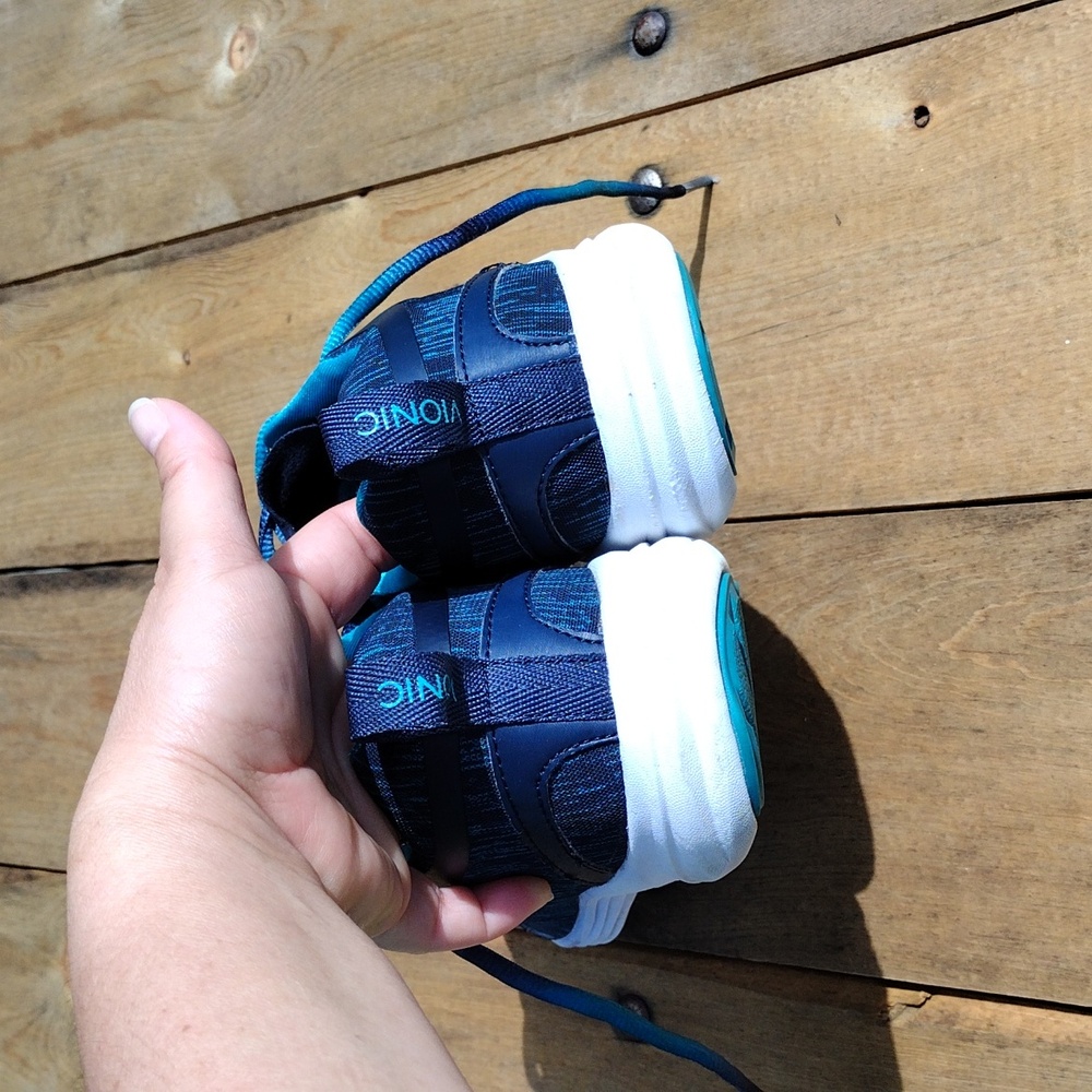 Vionic Women's Agile Fyn Size 8 Lace Up Shoes Low Top Sneaker Blue - Picture 4 of 10